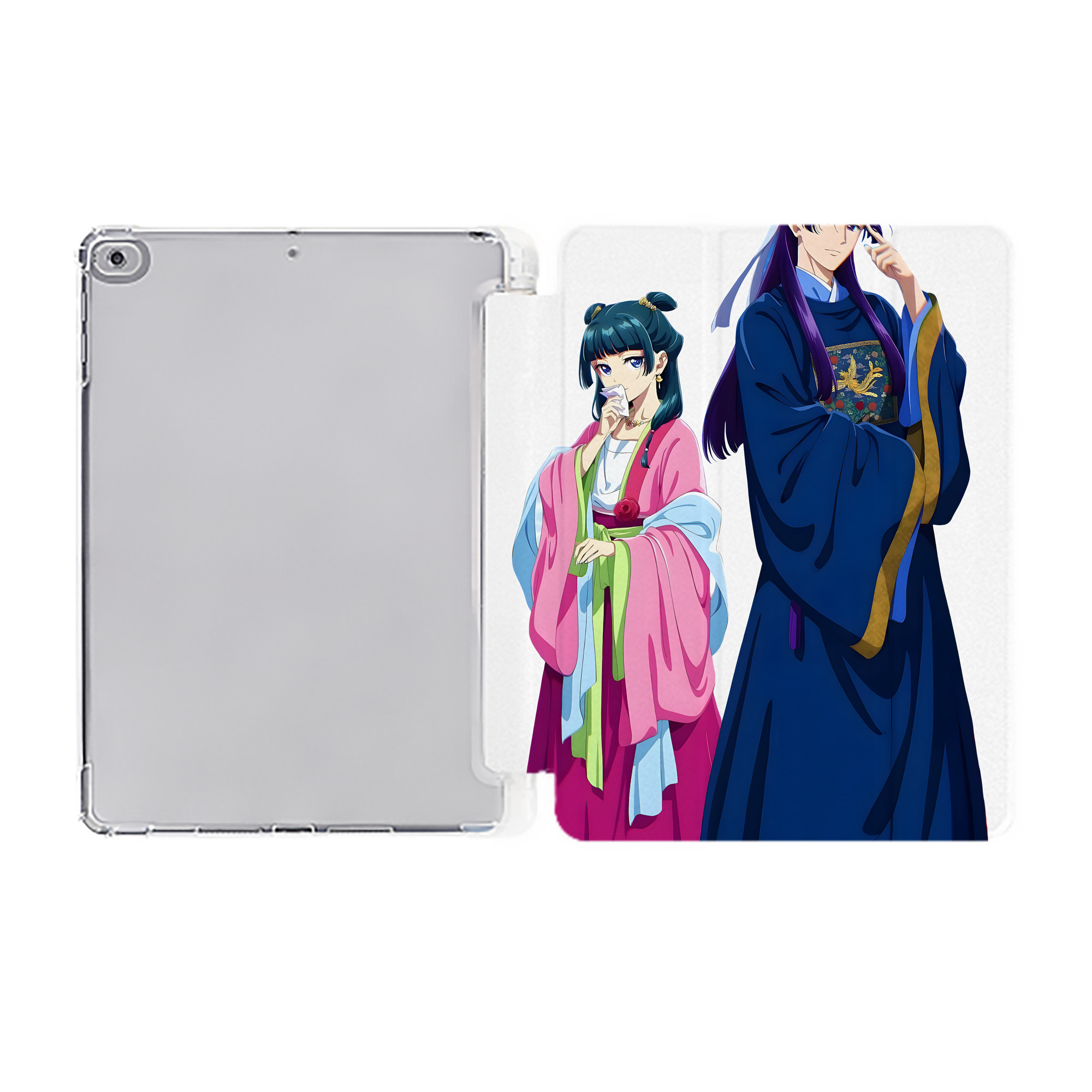 （画像用） 薬屋のひとりごと The Apothecary Diaries IPad ケース ペン収納付き 三つ折りスタンド PUレザー×シリコン 対応機種9.5/10.5/10.9インチ